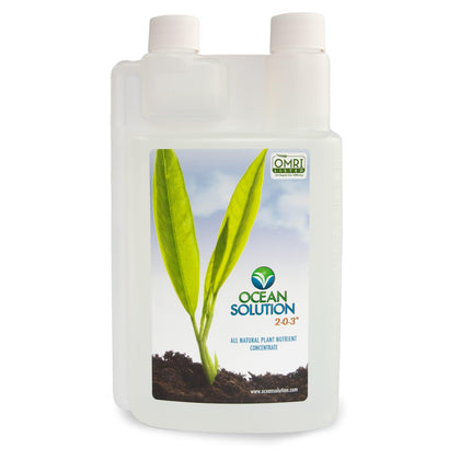 OceanSolution 2-0-3 bottle pour, odorless liquid fertilizer ready for hydroponics