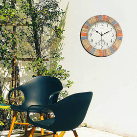 OCEST outdoor clock side view highlighting weather-resistant housing