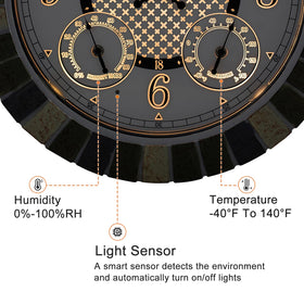 OCEST poolside-ready waterproof clock withstands outdoor conditions.