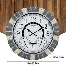 OCEST rustic gray design enhances porch or patio décor.