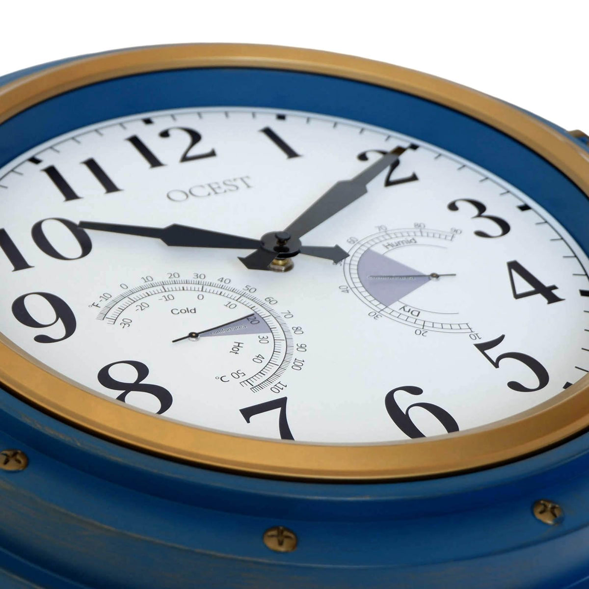 OCEST silent quartz movement keeps a peaceful, non-ticking environment.