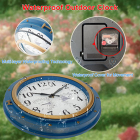 OCEST thermometer-hygrometer readouts show temperature and humidity at a glance.