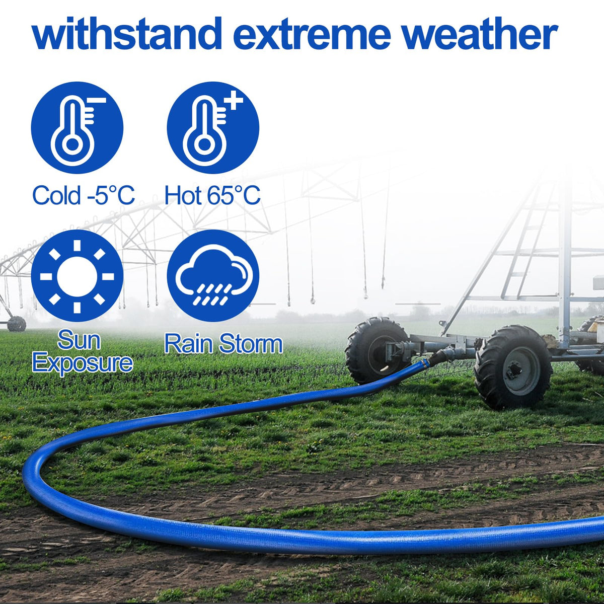 OCGIG PVC pool hose with weatherproof design supports reliable drainage.