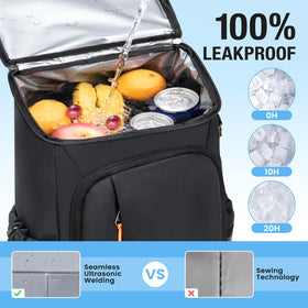 OCKLILY cooler backpack front pocket for dry items and quick access.