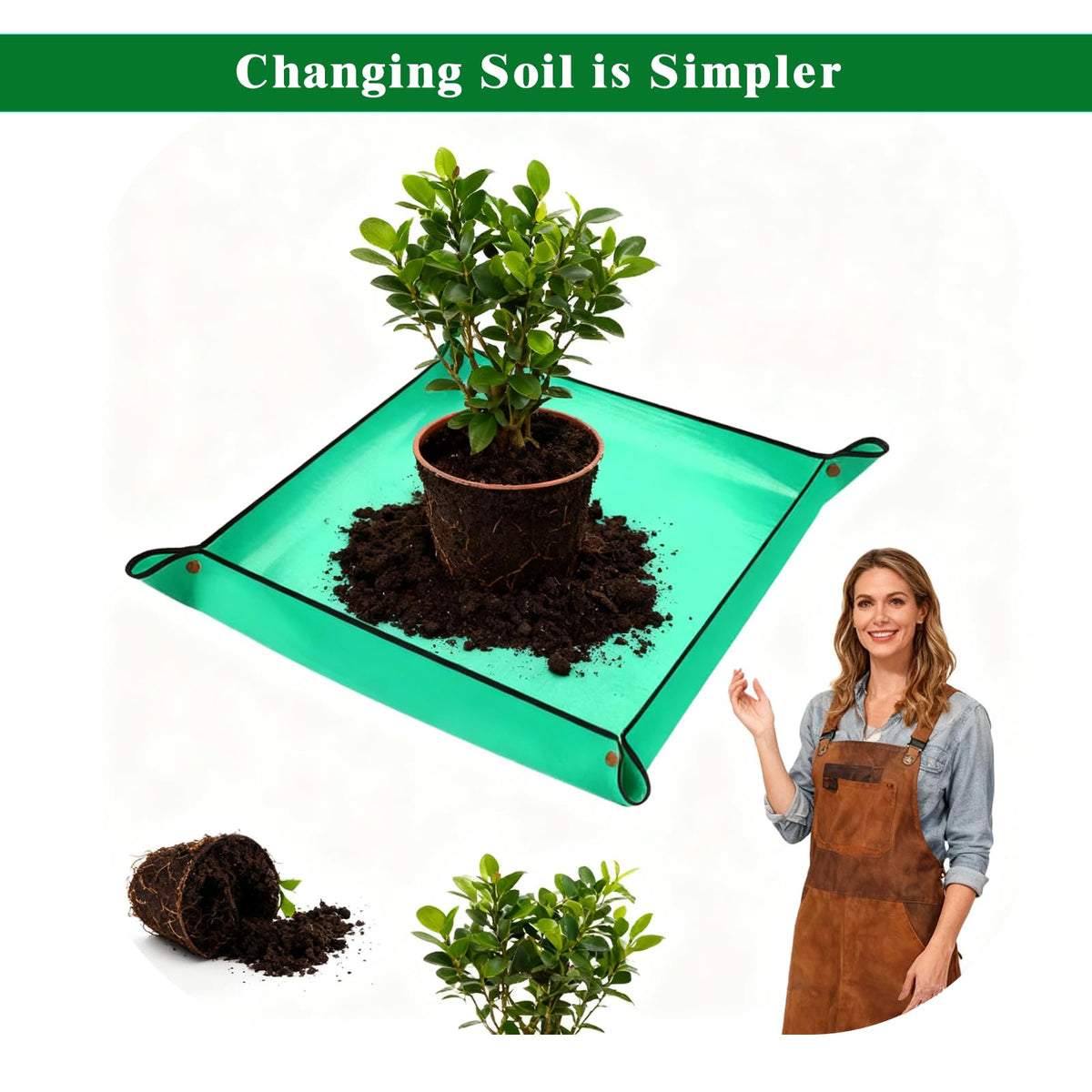 OCMML Portable Potting Tray folds for compact storage and versatility.