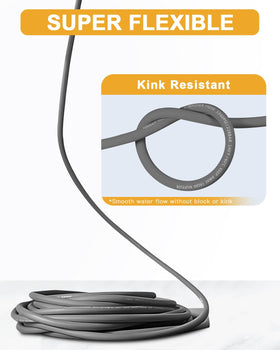 OCPTY bend-restrictor guards protect the hose during bends for durability.