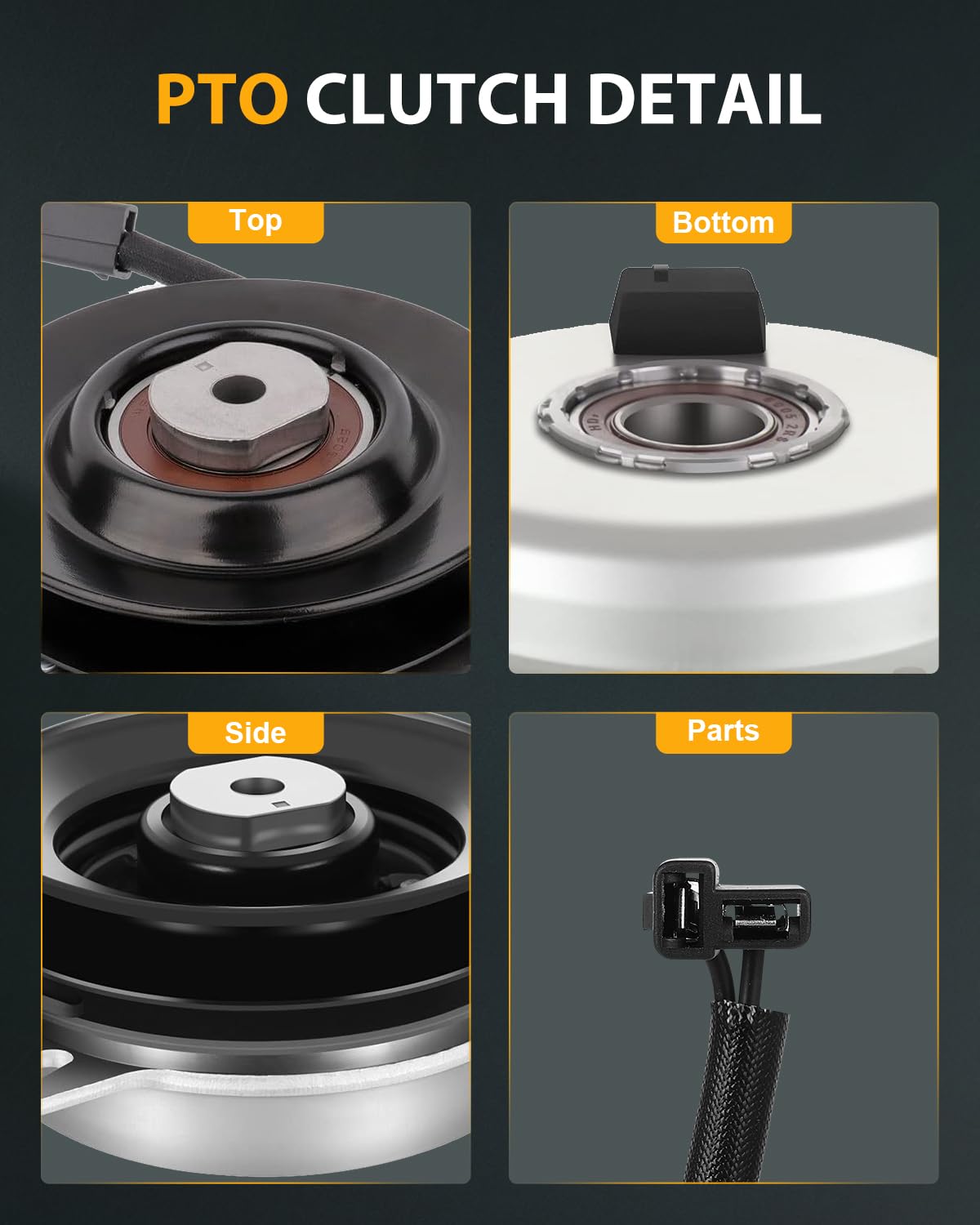 OCPTY PTO clutch installation for quick, tool-free setup on compatible mowers.