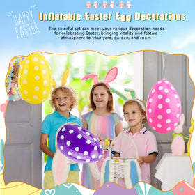 Octaday green Easter egg inflatable complements lawn setups and outdoor celebrations.