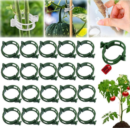 Oddmmo 200Pcs secured plastic plant clips for tidy garden support