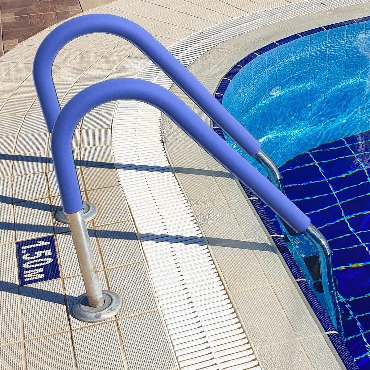ODDMUCK universal pool handrail sleeve suited for nursing homes and spas.