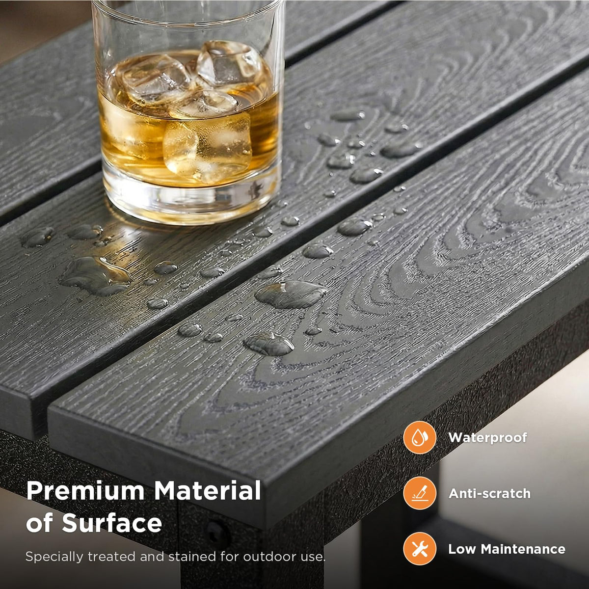ODK metal base ensures durable support in all weather
