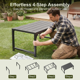 ODK Outdoor Coffee Table by poolside near hot tub for convenient entertaining