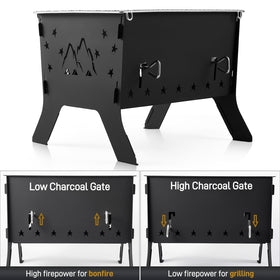 Odoland stainless-steel grill grid provides even heat for grilling