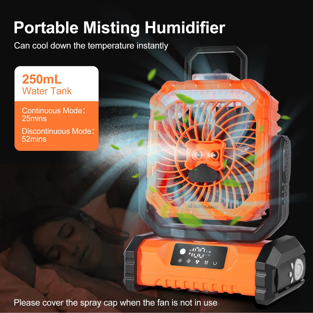 Odoland three-light options offer ambient camping illumination at night.
