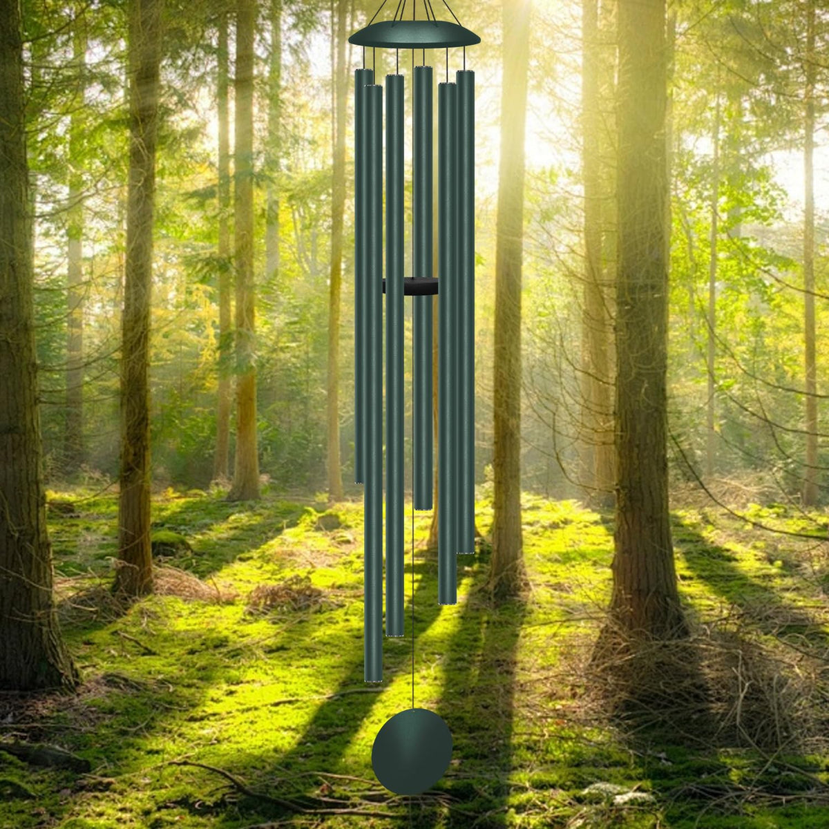 ODRODR 66-inch wind chimes outdoors for deep tones and garden serenity