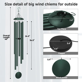 ODRODR wind chime tubes close-up highlighting deep resonance