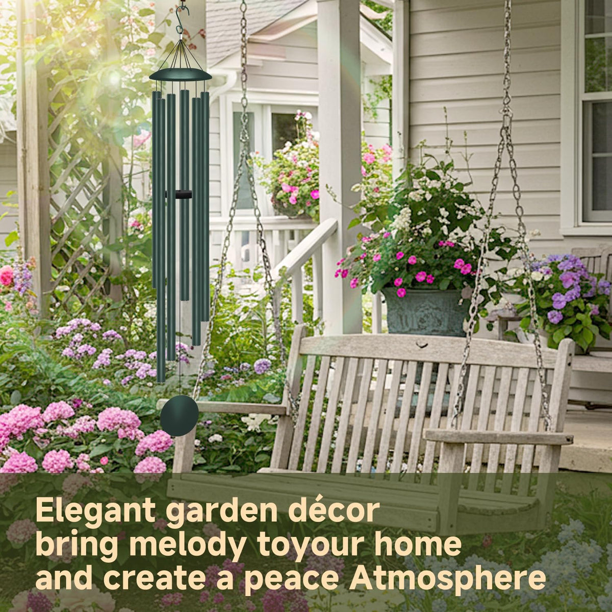 ODRODR garden patio ambience with deep-toned wind chimes