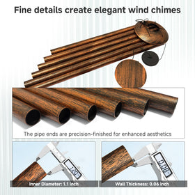 ODRODR wind chimes as patio decor add elegant motion and ambience.