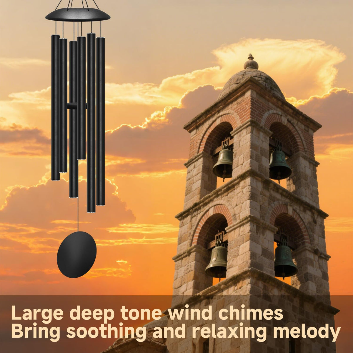 ODRODR wind chimes with weather-resistant coating for harsh conditions