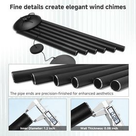 ODRODR wind chime hanging system with reinforced cords for durability
