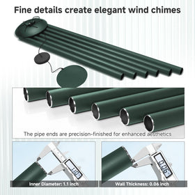 ODRODR wind chimes reinforced hanging system ready for outdoor use