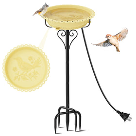 ODSNANIE 40in bird bath exterior base view for year-round garden use