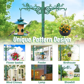 ODSNANIE weather-resistant metal holder withstands seasonal outdoor use.