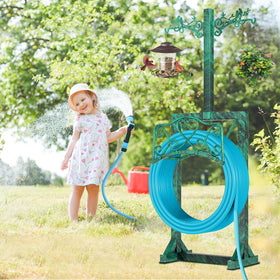 ODSNANIE freestanding hose rack helps organize yards and streamline watering.