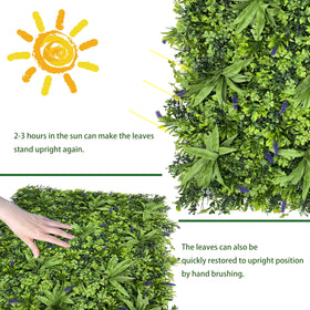 ODTORY included cable ties help install the greenery wall roll quickly.