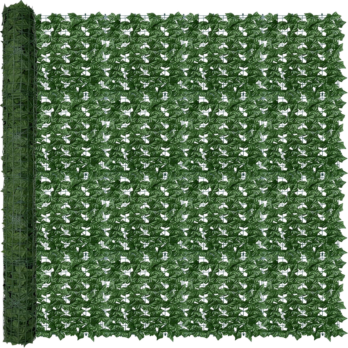 ODTORY artificial ivy fence panel close-up showing lush leaves for outdoor privacy