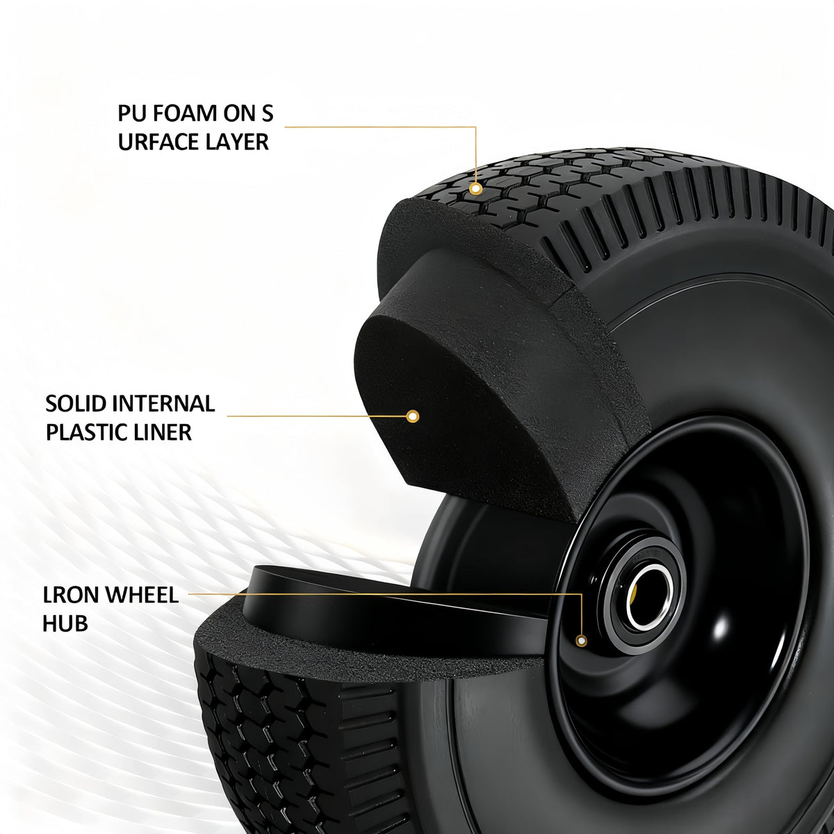 OEBYZWSL 5/8-inch bearing close-up for smooth axle installation