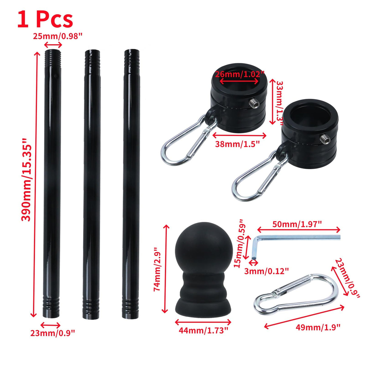 Oedema flag pole rings hold fast securely, ensuring flags stay in place during windy conditions.