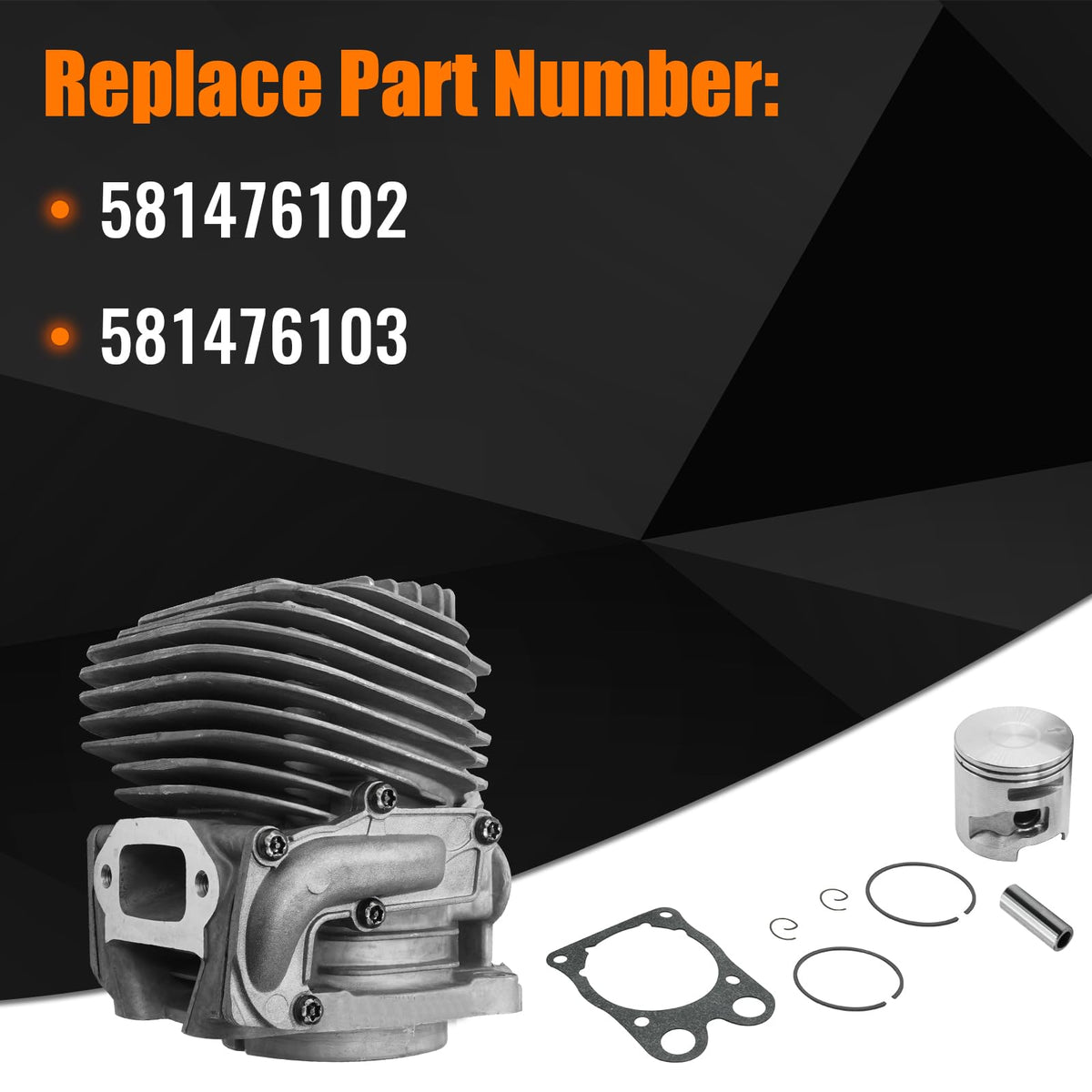 OEKITS 51mm cylinder piston kit for Husqvarna K760 II supports restored engine power