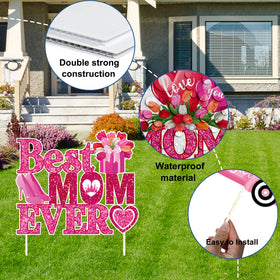Oelirsy easy-install yard sign stake simplifies placement
