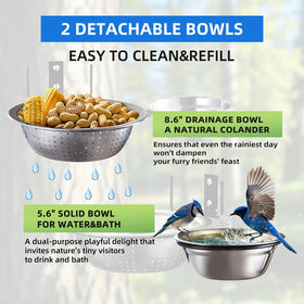 Ofasixx removable drainage bowl for easy cleaning and refilling