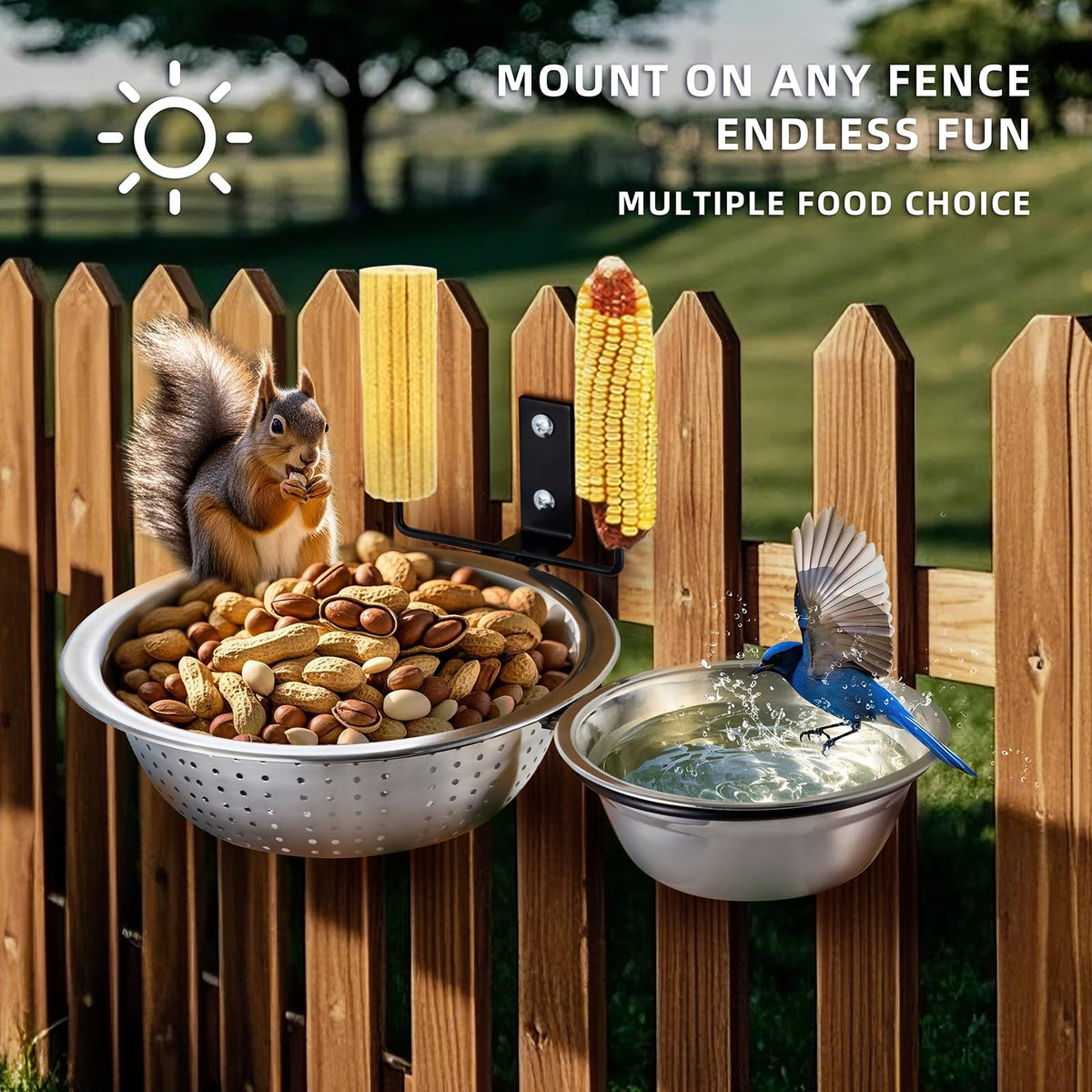 Ofasixx easy to install on tree fence or post for wildlife viewing