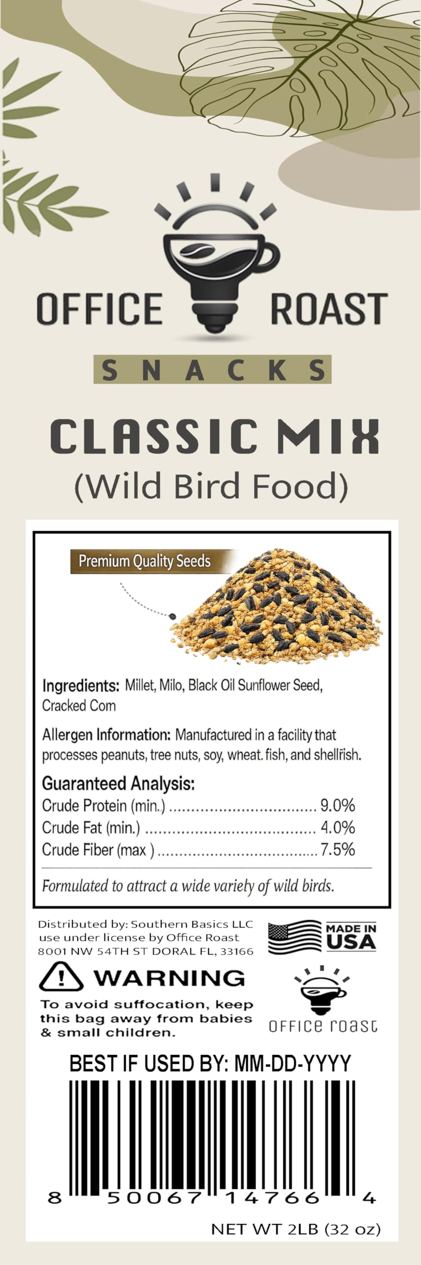 Office Roast backyard birds flock to the feeder with this mix