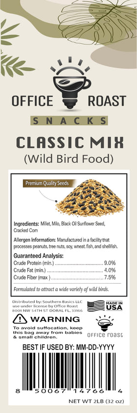 Office Roast backyard birds flock to the feeder with this mix