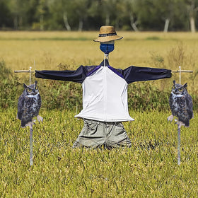 OffiCreative rope-hung owl reflector swings to reflect light in breeze