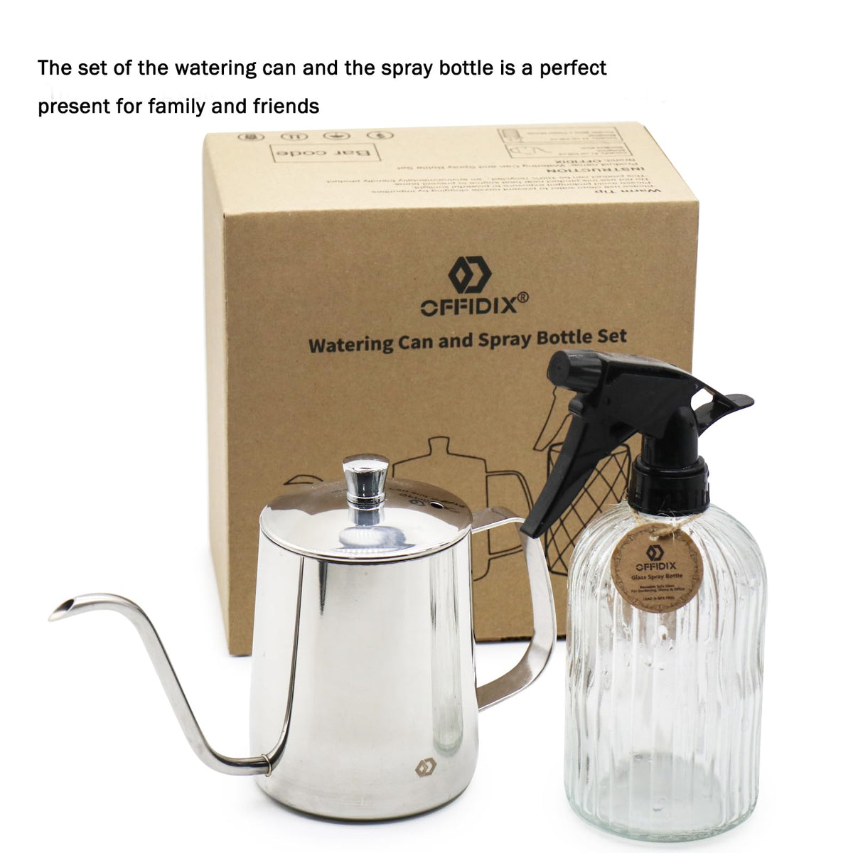 OFFIDIX decorative metal watering can adds modern style to any room