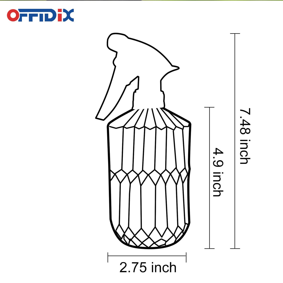 OFFIDIX plant mister with adjustable nozzle for precise coverage.
