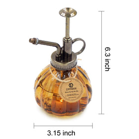 OFFIDIX vintage pumpkin spritzer with bronze top for easy one-handed spraying