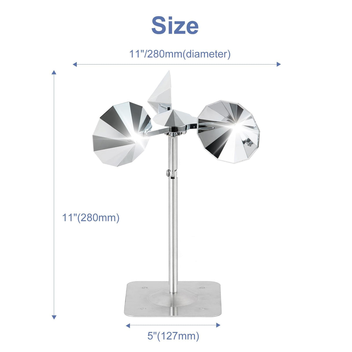 OFFO Adjustable neck tilts 90–180 degrees for mounting versatility