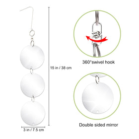 OFFO bird scare discs 360-degree rotation maximizes coverage in outdoor spaces