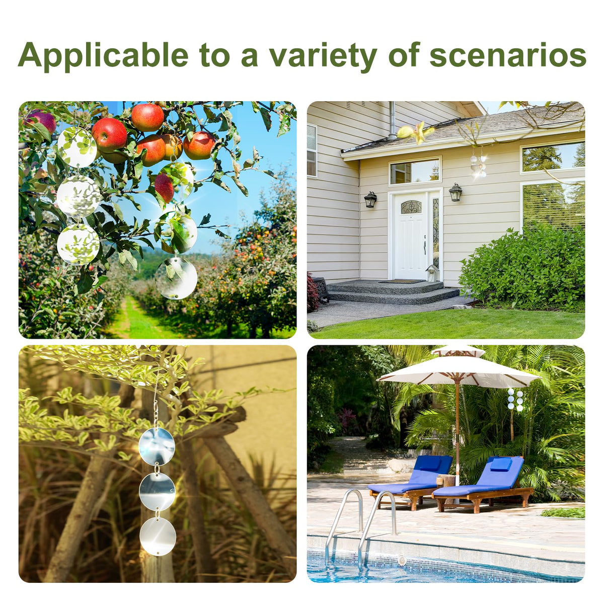 OFFO bird scare discs enhance outdoor spaces while deterring birds