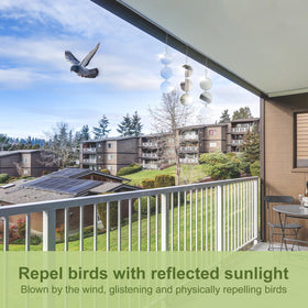 OFFO bird scare discs shimmering sunlight keep porches decorative and protected