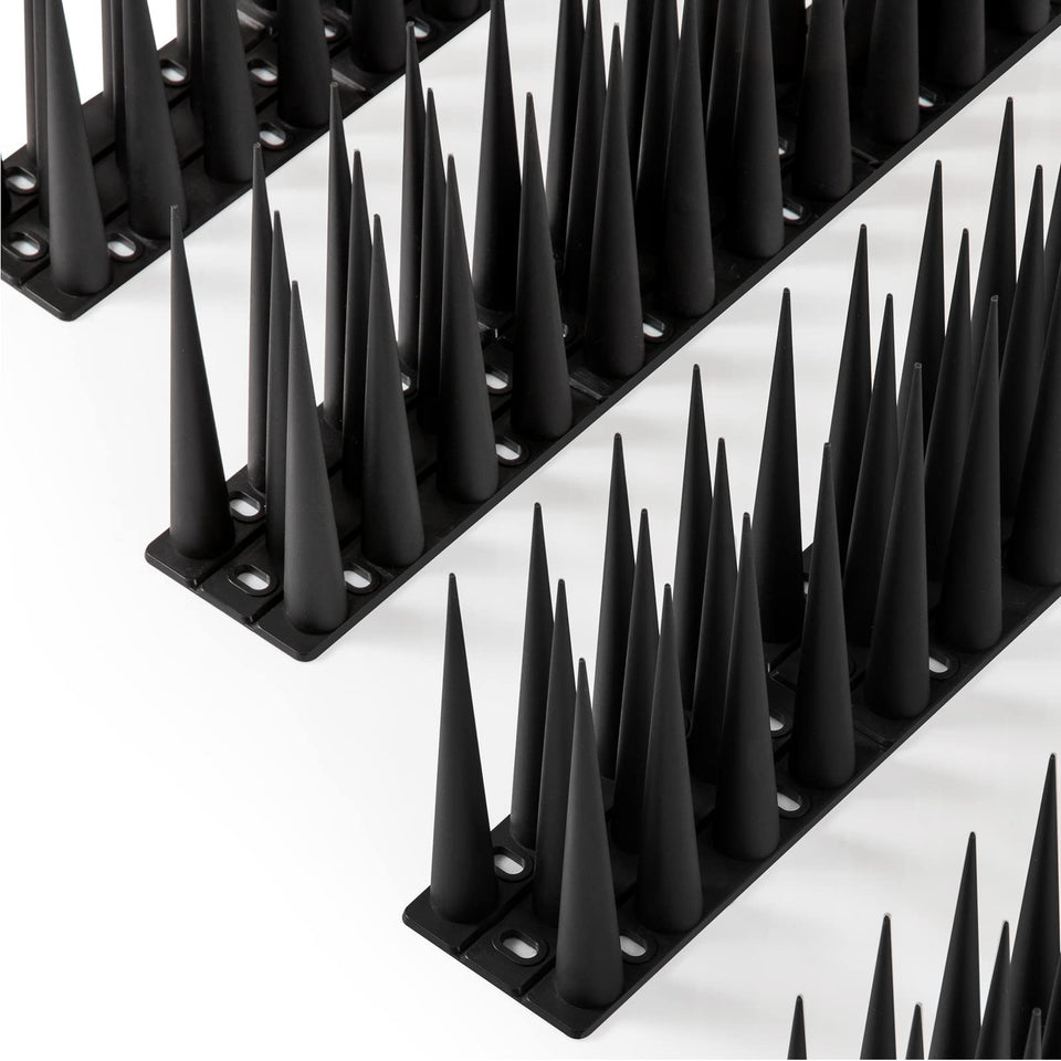 OFFO Bird Spikes provide 60 ft coverage to protect rooftops and ledges from birds.