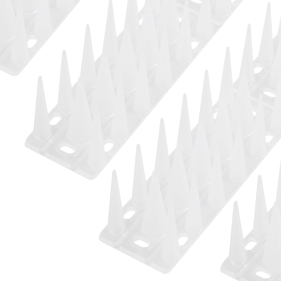 OFFO bird spikes base and wires deter perching on ledges, reducing mess