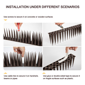 OFFO spikes fit many outdoor areas like windows and ledges.