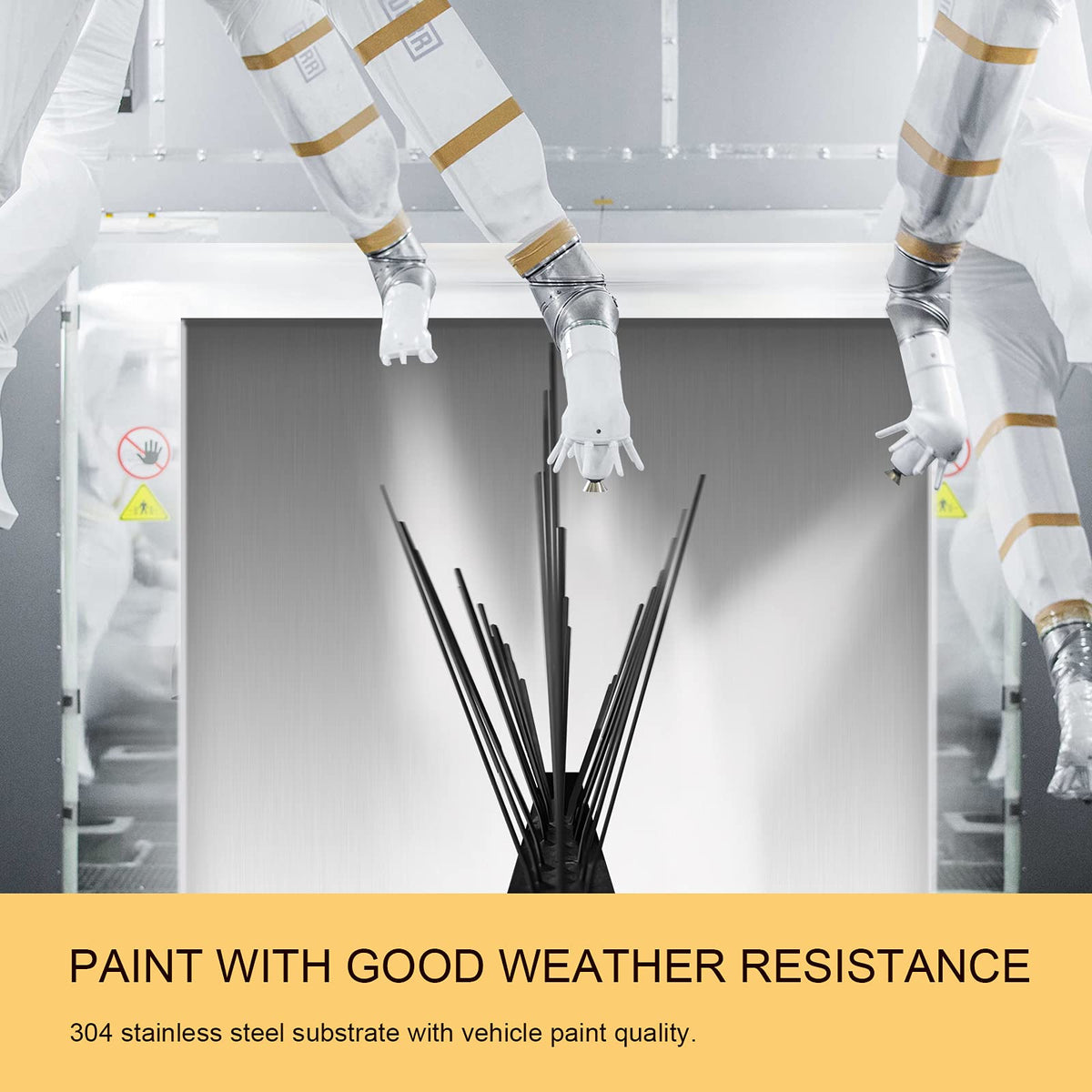 OFFO Black Bird Spikes weatherproof 304 stainless ensure long lasting durability.